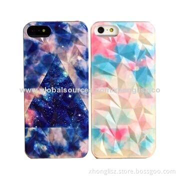Cute Colorful 3D Diamond Plating Imported PC Cases for iPhone Series, Free Samples Will be Offered